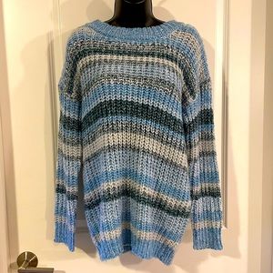 NWOT Blue Striped Sweater